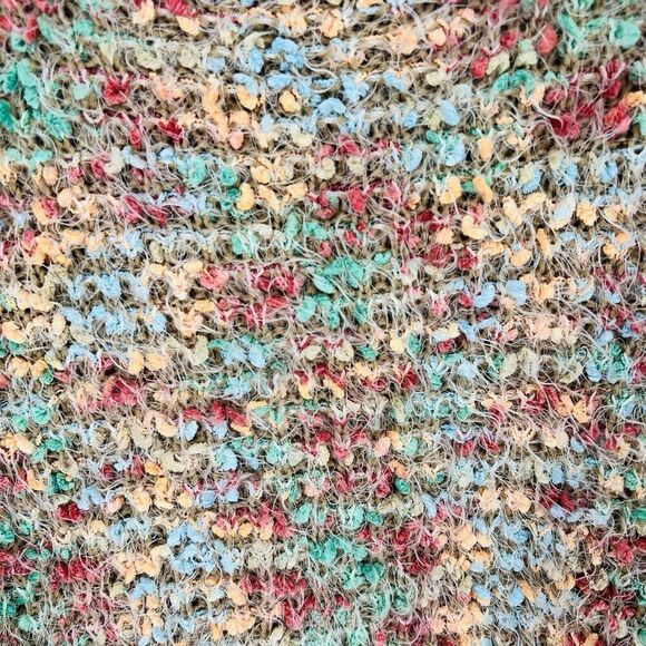 La Fee Verte Darien Rainbow Long Sleeve Sweater Small Fuzzy - Picture 2 of 4